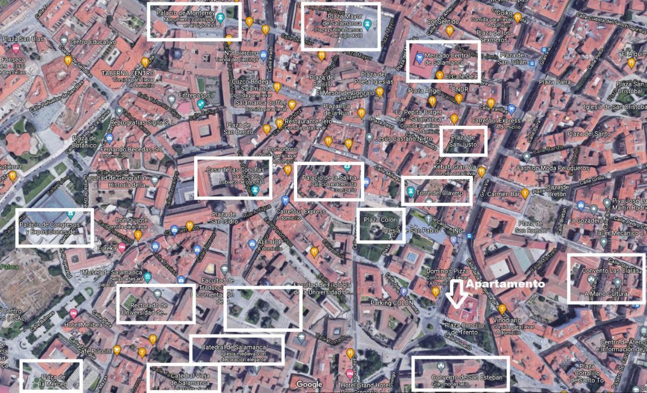 Estupendo Piso De 2 Dormitorios En La Gran Via. A/A. Wifi. Salamanca Bagian luar foto
